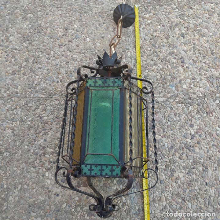 Antig&uuml;edades: Antiguo farol de hierro - Foto 7