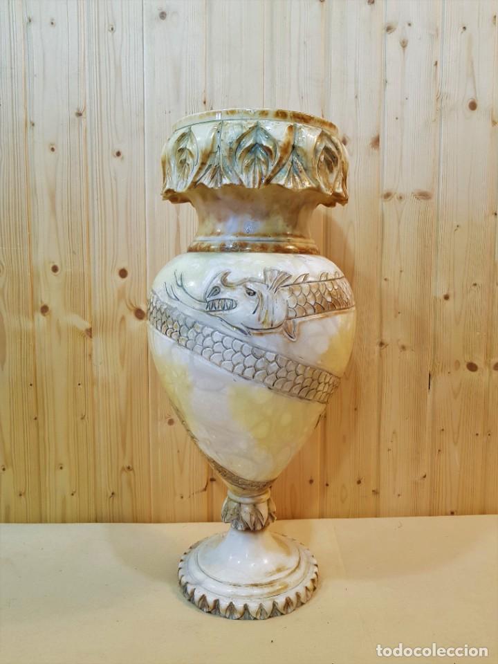 Antig&uuml;edades: JARRON ALABASTRO DRAGON - Foto 1