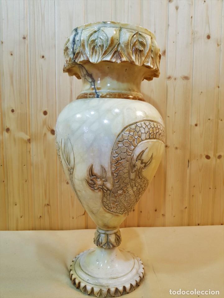 Antig&uuml;edades: JARRON ALABASTRO DRAGON - Foto 4