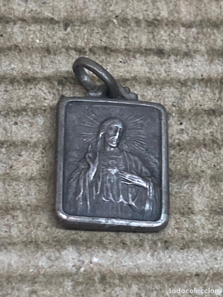Antig&uuml;edades: Medalla de plata religiosa - Foto 1