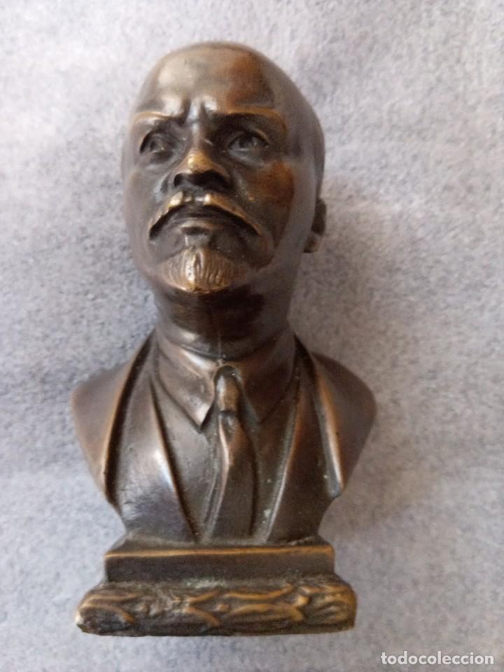 Antig&uuml;edades: Busto de Lenin en bronce - Foto 1
