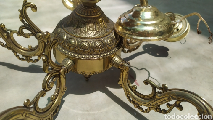 Antig&uuml;edades: L&aacute;mpara Bronce - Foto 12