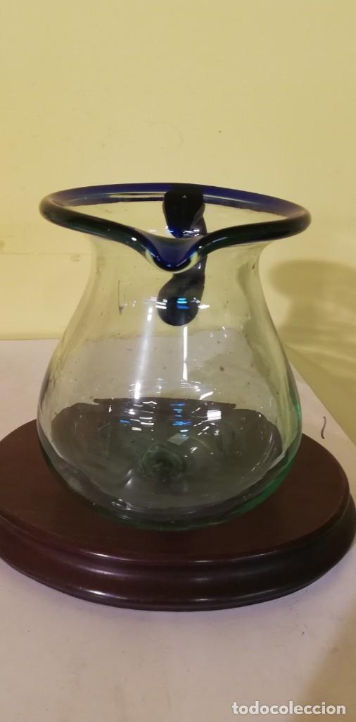 Antig&uuml;edades: JARRA DE AGUA DE Vidrio SOPLADO - Foto 3