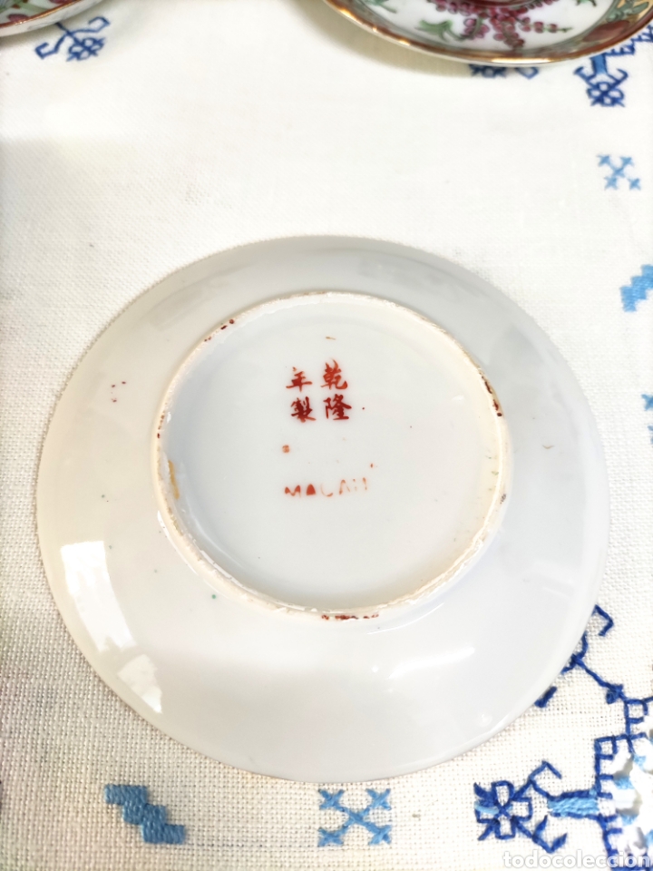 Antig&uuml;edades: 7 tazas caf&eacute; Antiguas Macao - Foto 2