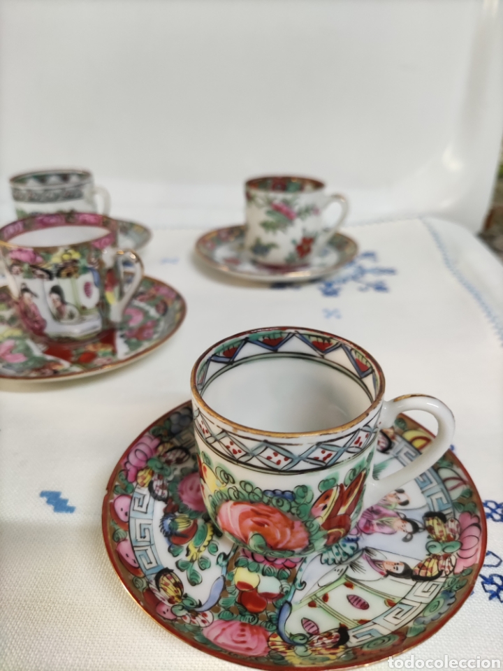 Antig&uuml;edades: 7 tazas caf&eacute; Antiguas Macao - Foto 6