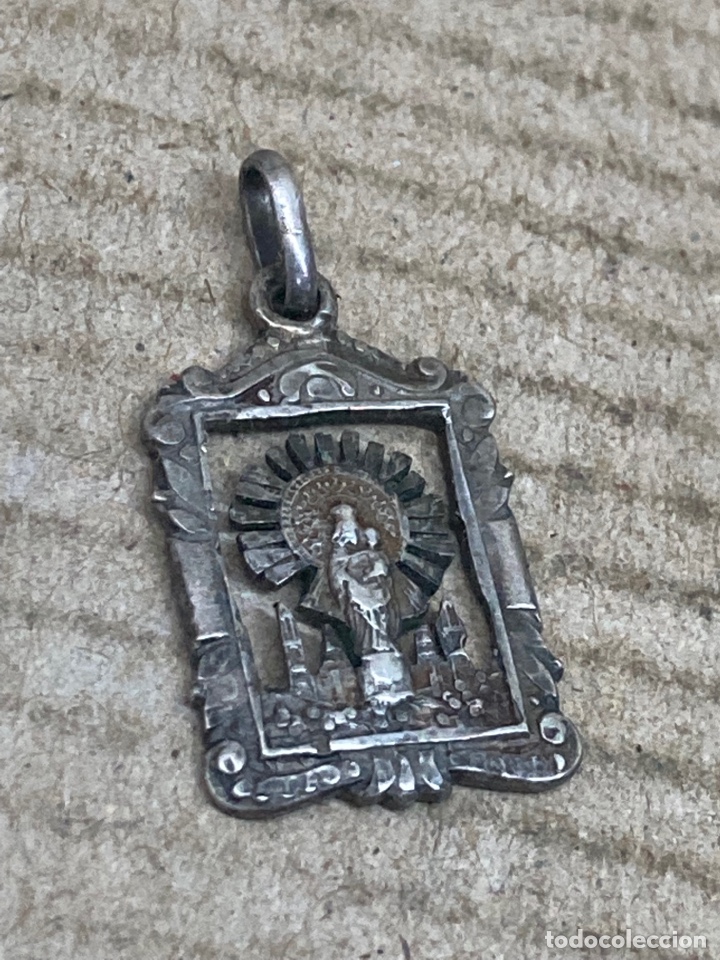 Antig&uuml;edades: Medalla de plata religiosa - Foto 1
