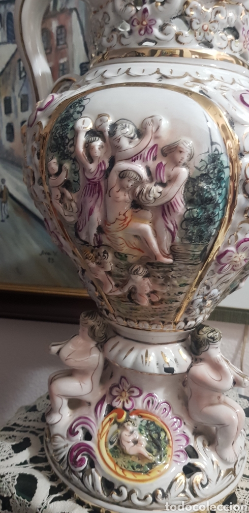 Antig&uuml;edades: Gran jarr&oacute;n Capodimonte - Foto 1