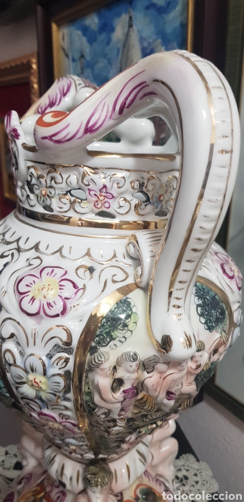 Antig&uuml;edades: Gran jarr&oacute;n Capodimonte - Foto 3