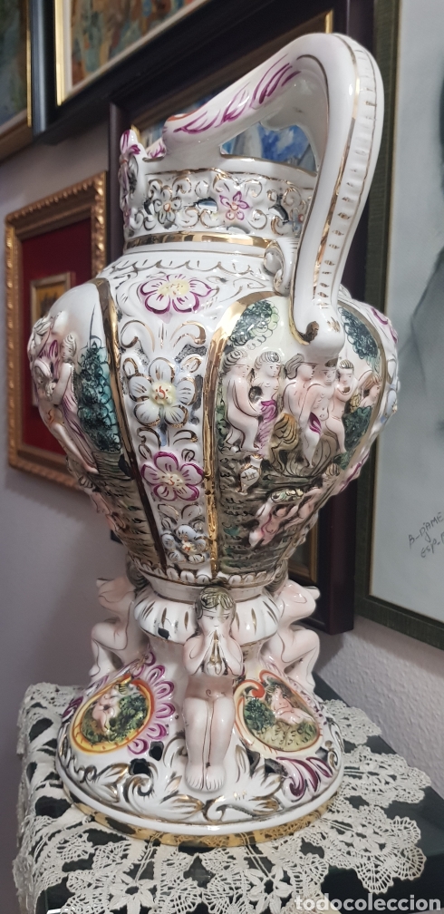 Antig&uuml;edades: Gran jarr&oacute;n Capodimonte - Foto 2