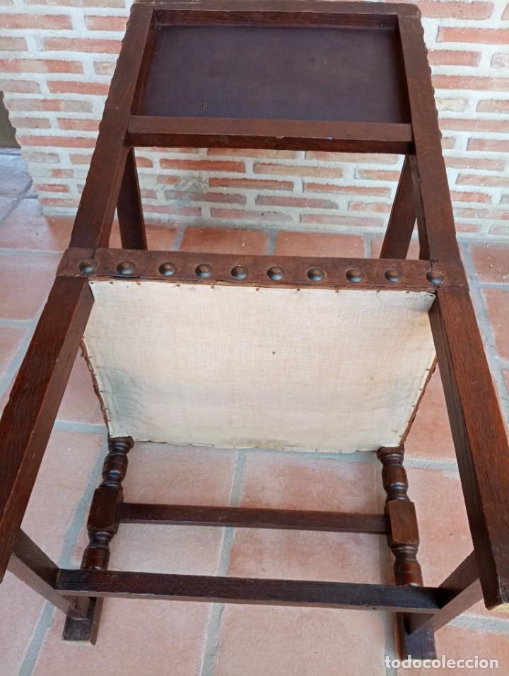 Antig&uuml;edades: Sill&oacute;n de cuero, siglo XVII - Foto 8