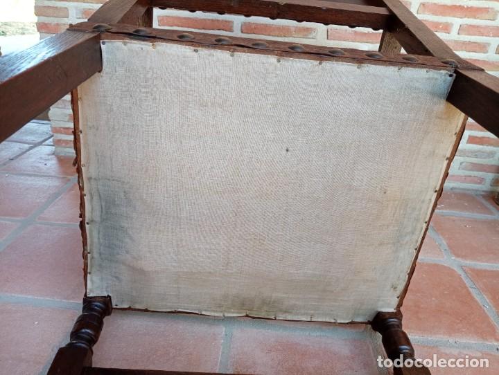 Antig&uuml;edades: Sill&oacute;n de cuero, siglo XVII - Foto 9