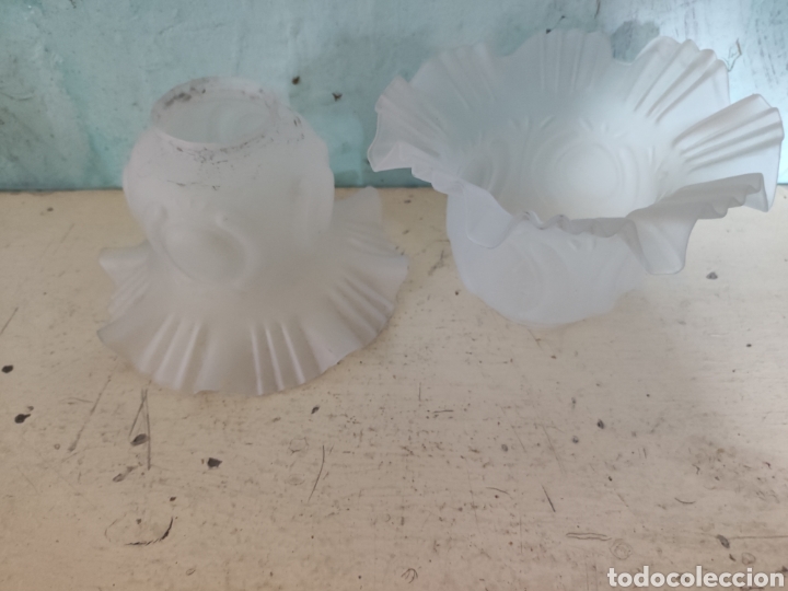 Antig&uuml;edades: Pareja tulipas blancas - Foto 1