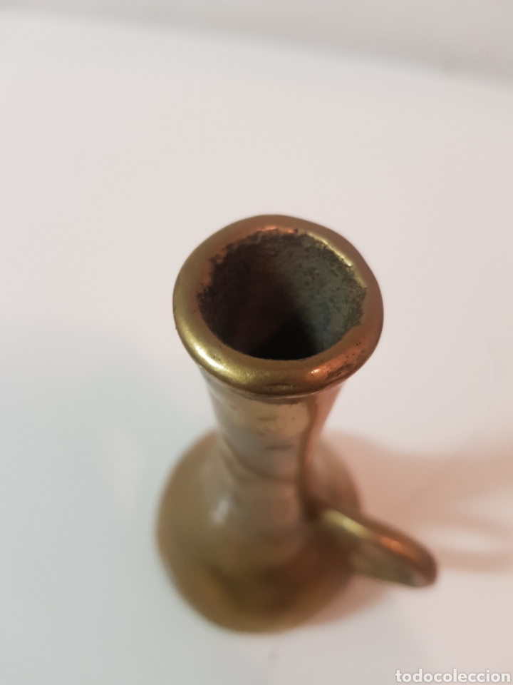 Antig&uuml;edades: Violetero de bronce peque&ntilde;o - Foto 3
