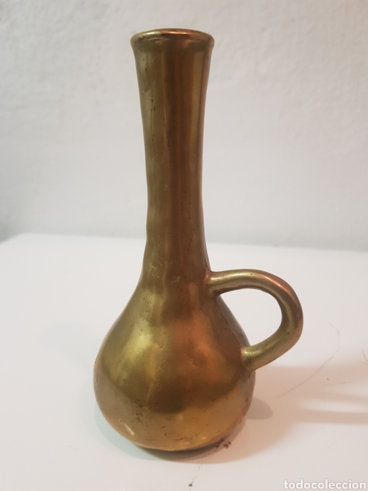 Antig&uuml;edades: Violetero de bronce peque&ntilde;o - Foto 4
