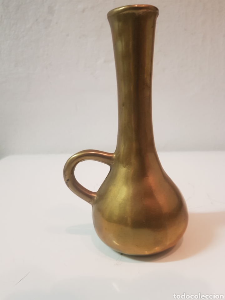 Antig&uuml;edades: Violetero de bronce peque&ntilde;o - Foto 1
