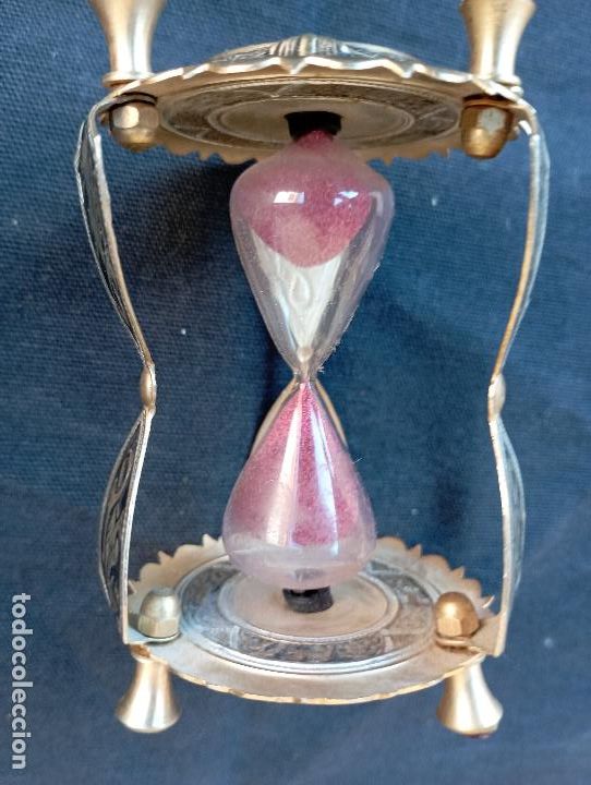 Antig&uuml;edades: RELOJ ARENA BRONCE DECORADO OBJETO DE COLECCION. - Foto 3