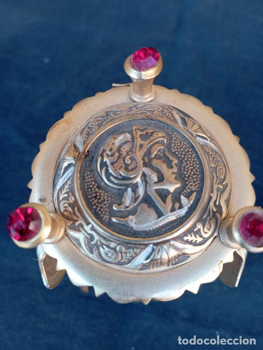 Antig&uuml;edades: RELOJ ARENA BRONCE DECORADO OBJETO DE COLECCION. - Foto 4
