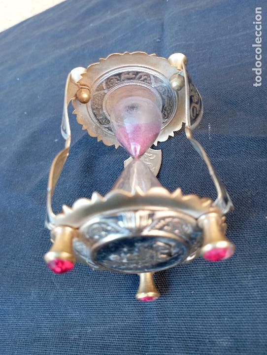Antig&uuml;edades: RELOJ ARENA BRONCE DECORADO OBJETO DE COLECCION. - Foto 5