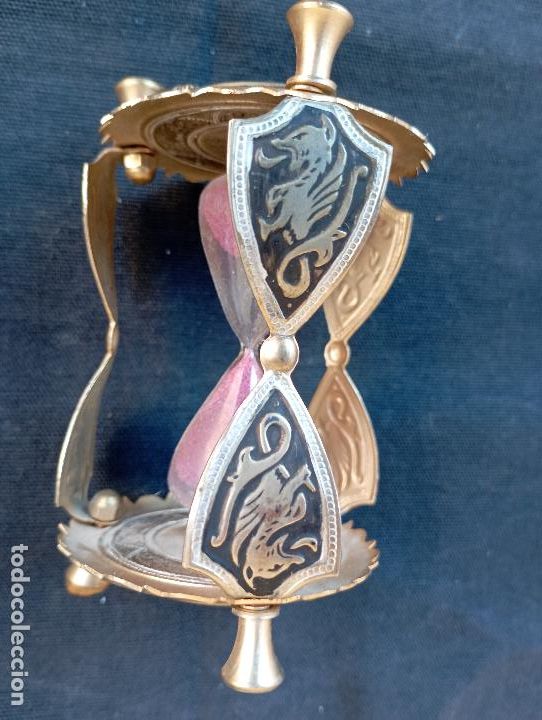 Antig&uuml;edades: RELOJ ARENA BRONCE DECORADO OBJETO DE COLECCION. - Foto 1