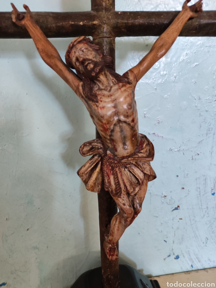 Antig&uuml;edades: Cristo barroco s. XVIII - Foto 2