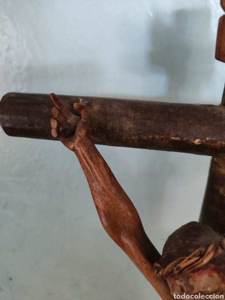 Antig&uuml;edades: Cristo barroco s. XVIII - Foto 5