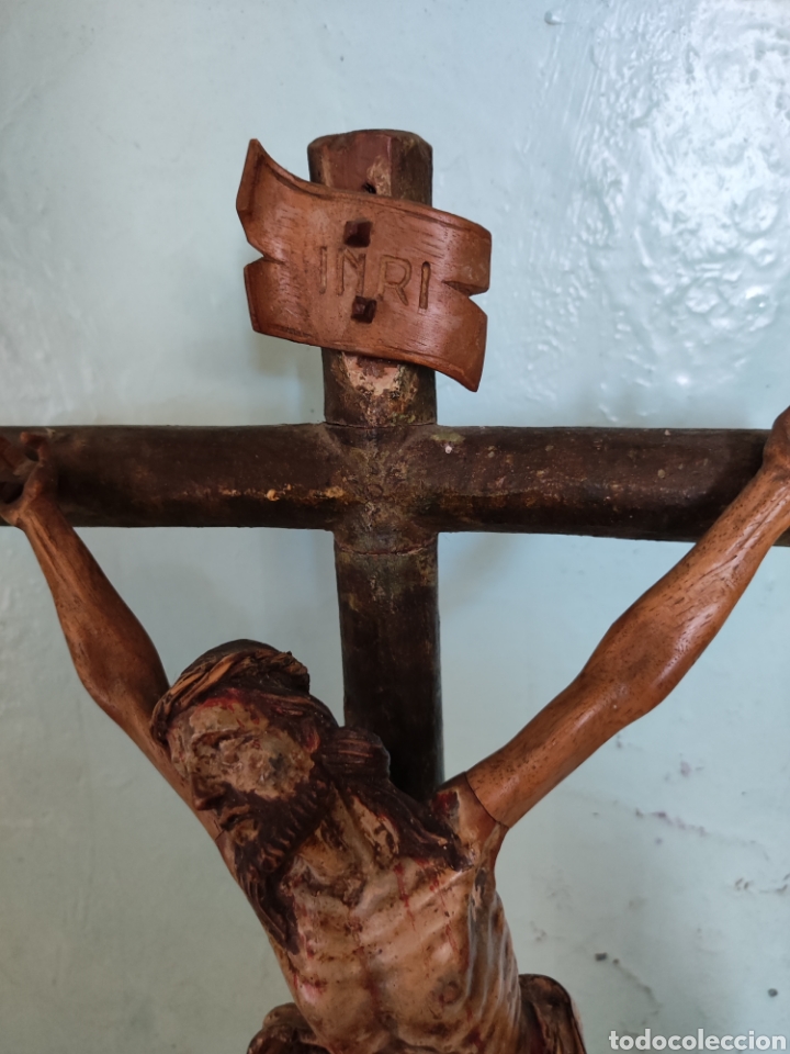 Antig&uuml;edades: Cristo barroco s. XVIII - Foto 6