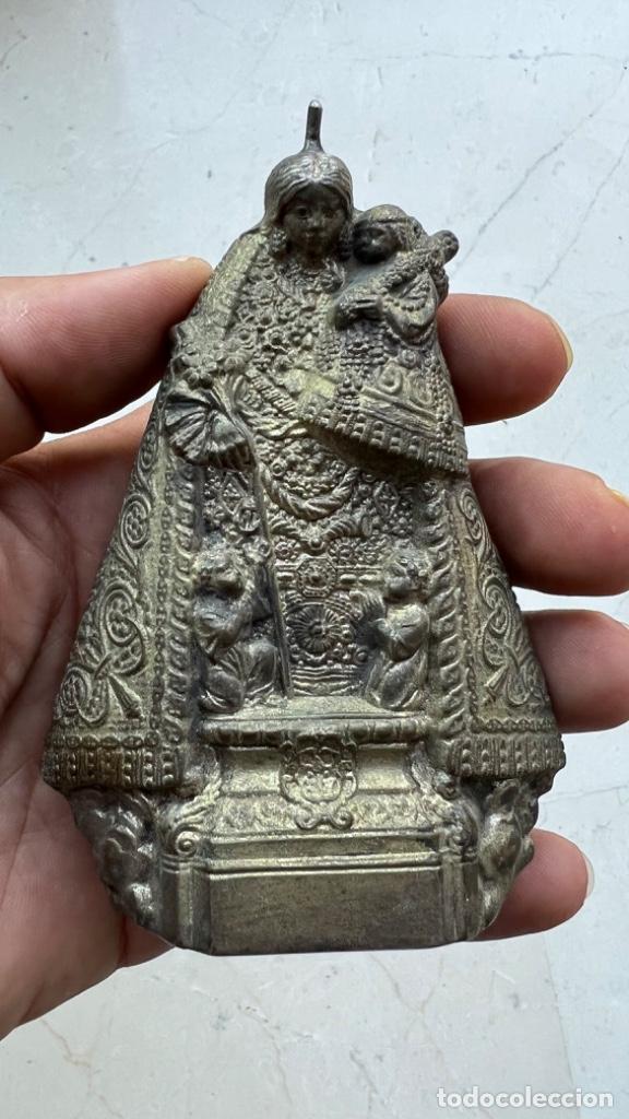 Antig&uuml;edades: ANTIGUA VIRGEN DE METAL A IDENTIFICAR - Foto 2