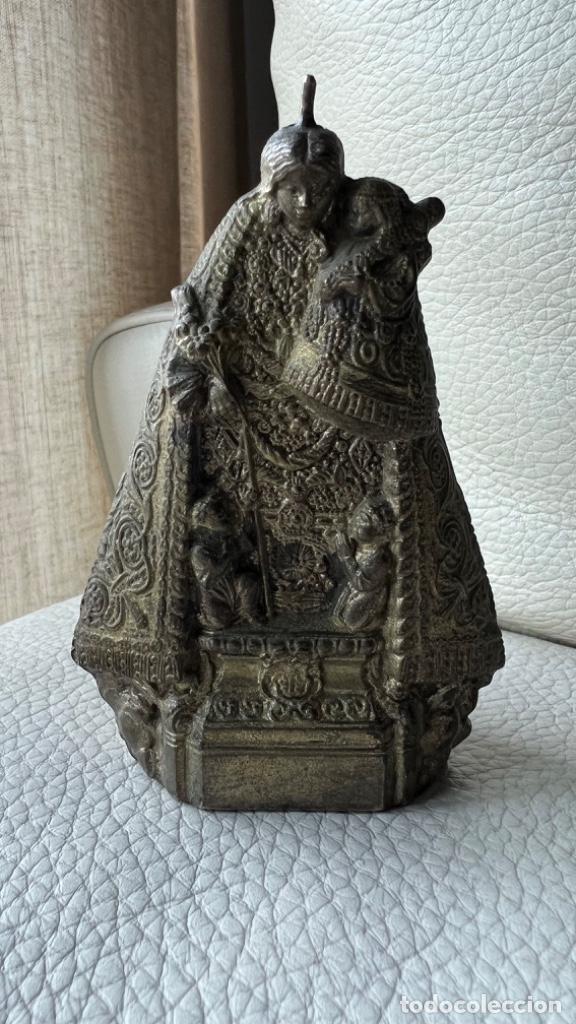 Antig&uuml;edades: ANTIGUA VIRGEN DE METAL A IDENTIFICAR - Foto 1
