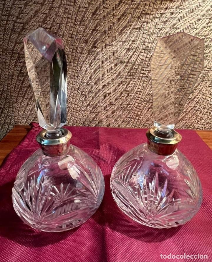 Antig&uuml;edades: Frasco cristal y plata - Foto 1