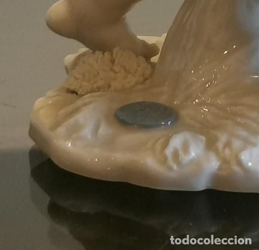 Antig&uuml;edades: RELOJ CON QUERUBIN DE PORCELANA DE ALGORA - Foto 4