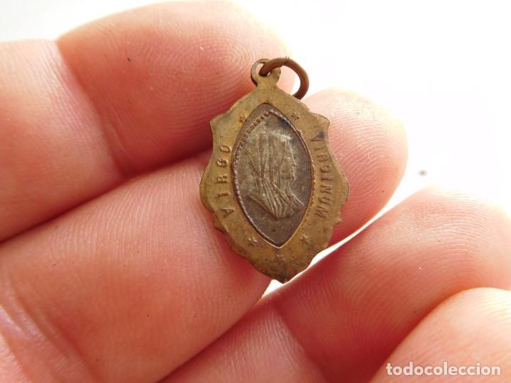 Antig&uuml;edades: Medalla antigua de bronce de la virgen - Foto 1