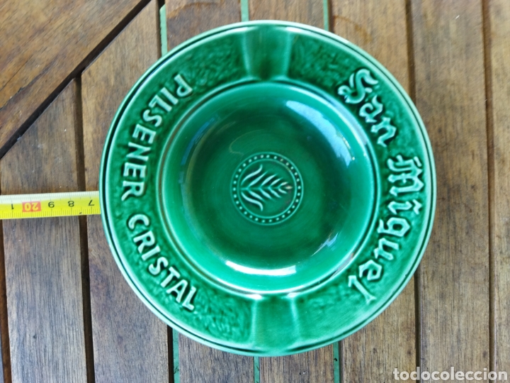 Antig&uuml;edades: Cerveza San Miguel , cenicero , ver descripci&oacute;n.