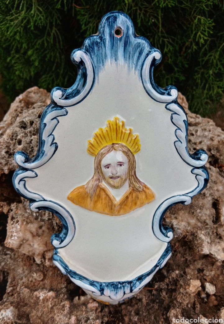 Antig&uuml;edades: BENDITERA - CERAMICA DE ALCORA - - Foto 2