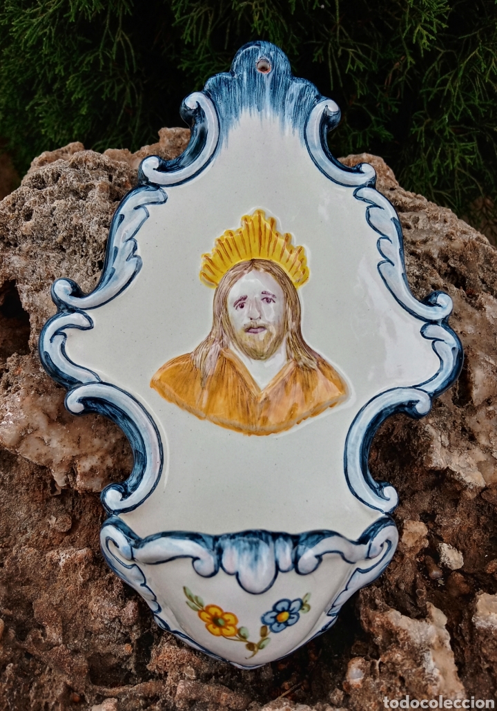 Antig&uuml;edades: BENDITERA - CERAMICA DE ALCORA - - Foto 3