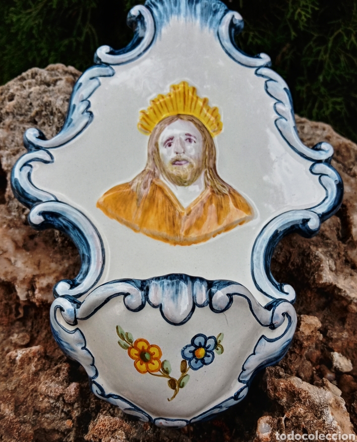 Antig&uuml;edades: BENDITERA - CERAMICA DE ALCORA - - Foto 4