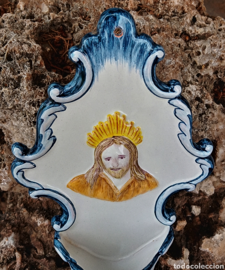 Antig&uuml;edades: BENDITERA - CERAMICA DE ALCORA - - Foto 5