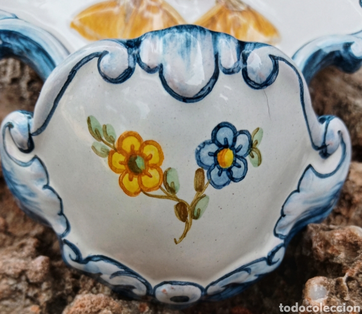 Antig&uuml;edades: BENDITERA - CERAMICA DE ALCORA - - Foto 7