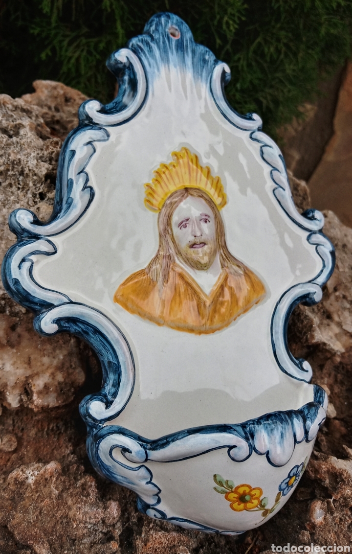 Antig&uuml;edades: BENDITERA - CERAMICA DE ALCORA - - Foto 8