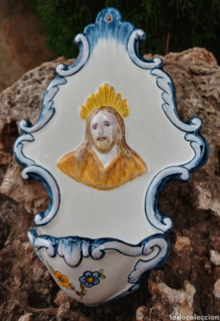 Antig&uuml;edades: BENDITERA - CERAMICA DE ALCORA - - Foto 9
