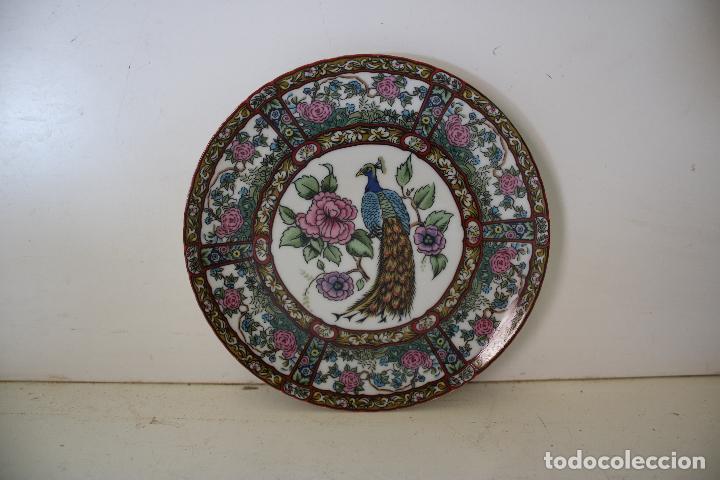 Antig&uuml;edades: plato chino - pavo real - Foto 2