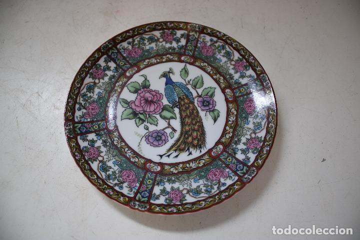 Antig&uuml;edades: plato chino - pavo real - Foto 1