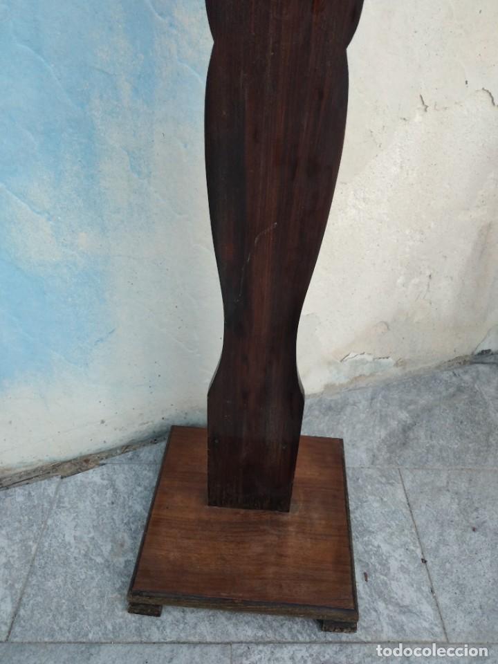 Antig&uuml;edades: ANTIGUO PERCHERO DE PIE DE MADERA NOBLE. - Foto 6