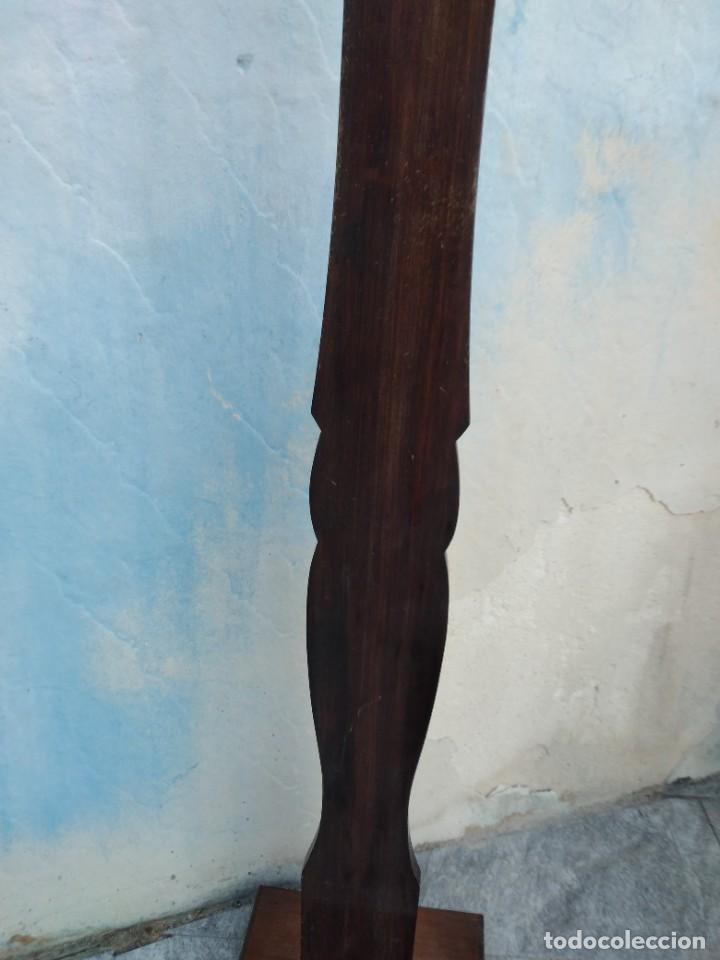 Antig&uuml;edades: ANTIGUO PERCHERO DE PIE DE MADERA NOBLE. - Foto 7