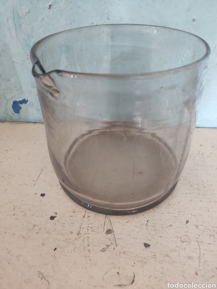 Antig&uuml;edades: Recipiente de cristal farmacia - Foto 1