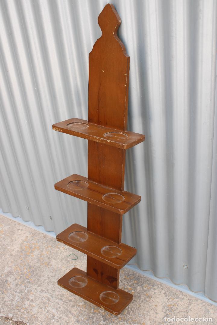 Antig&uuml;edades: mueble rustico repisa para jarras, tazas - Foto 4
