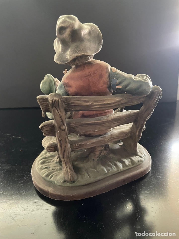 Antig&uuml;edades: Figura porcelana echa a mano - Foto 3