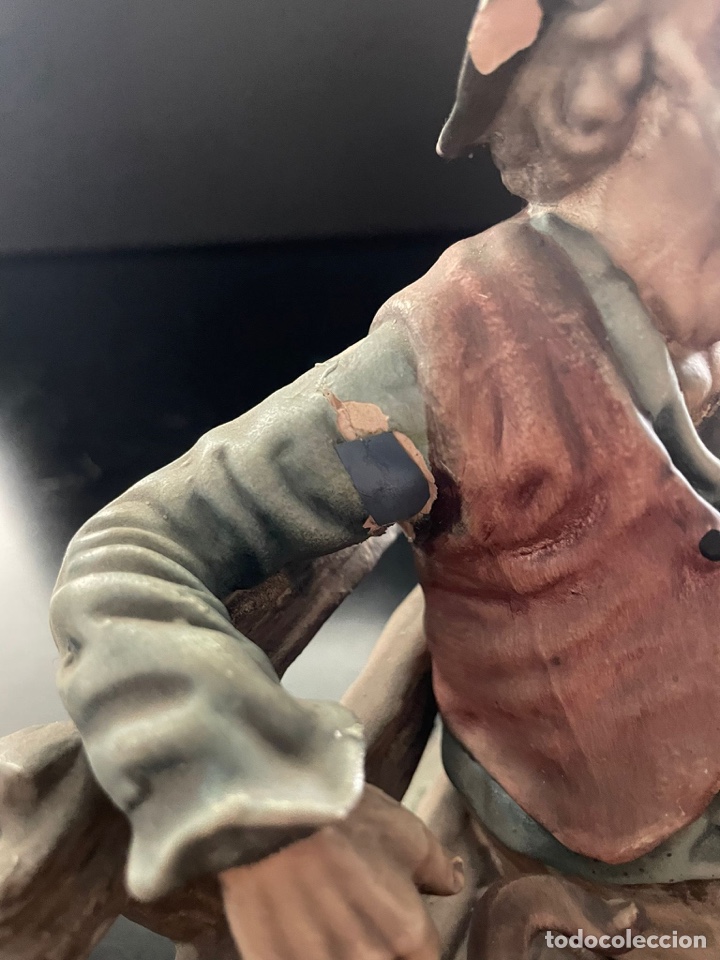 Antig&uuml;edades: Figura porcelana echa a mano - Foto 6