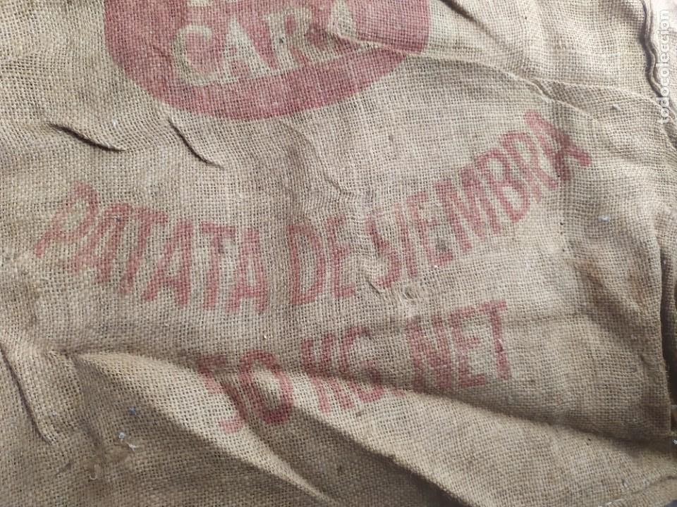 Antig&uuml;edades: Saco antiguo de Arpillera Yute - Foto 4