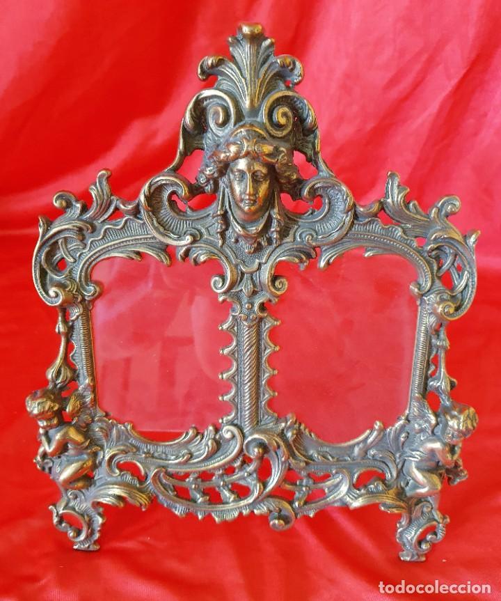 Antig&uuml;edades: PORTAFOTOS DE BRONCE - Foto 1