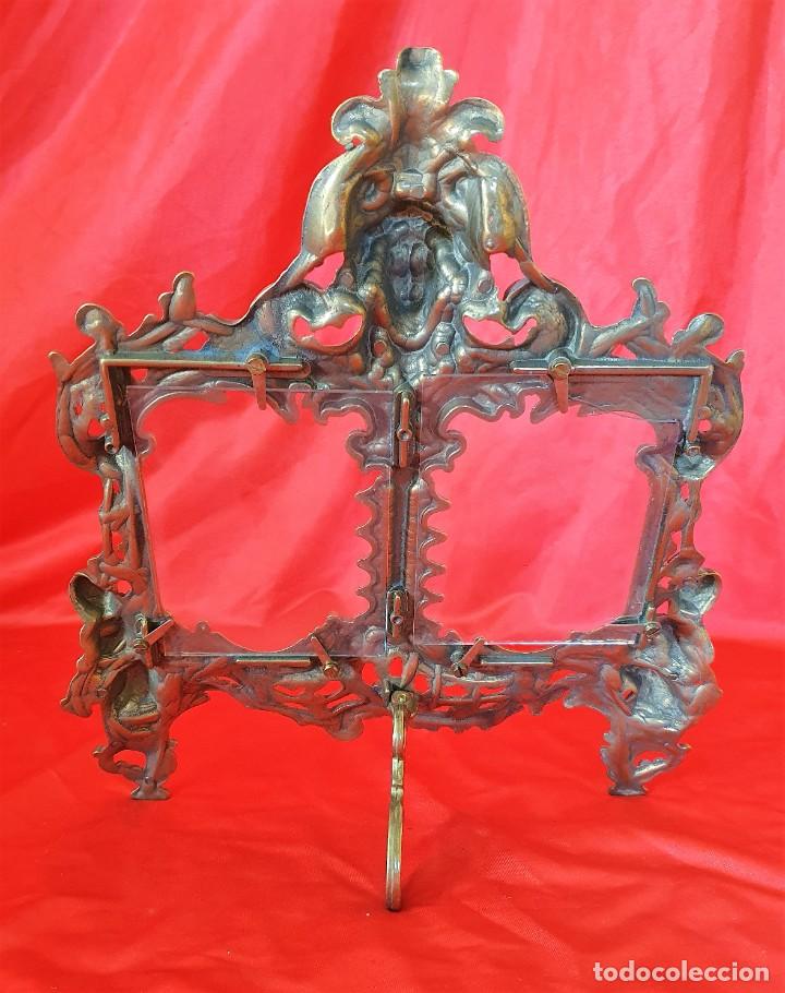 Antig&uuml;edades: PORTAFOTOS DE BRONCE - Foto 3